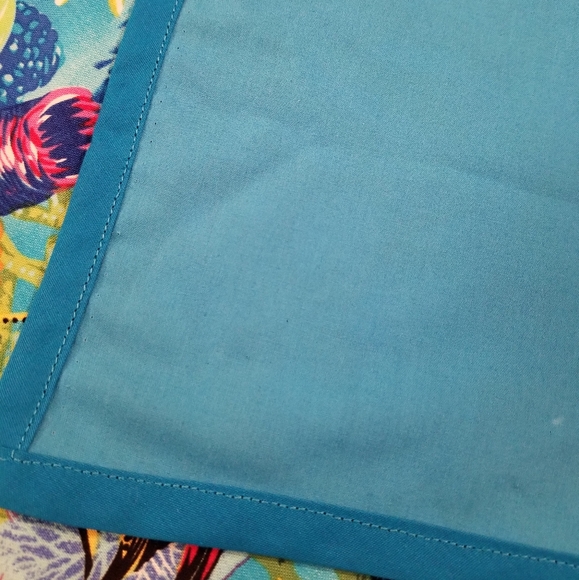 Handmade Tropical Fish Throw Blanket - Picture 5 of 5